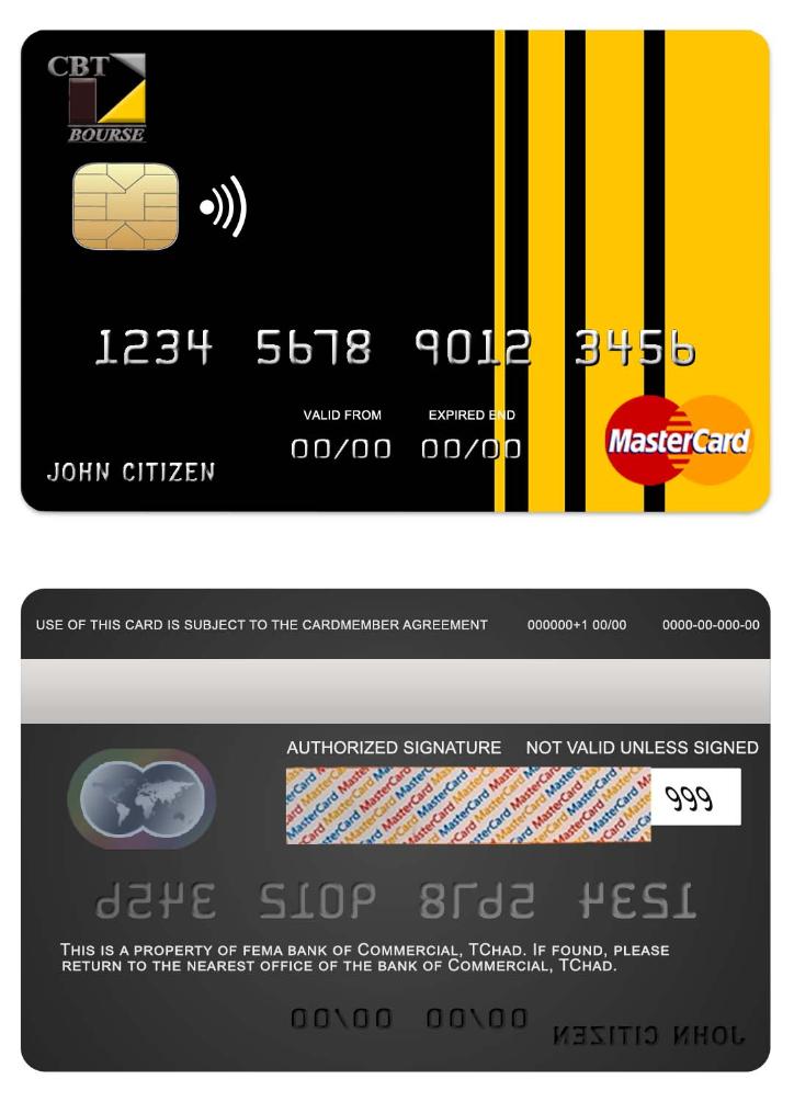 Chad Commercial bank TChad mastercard